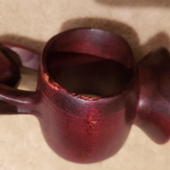 11 Vintage Carved Wooden Napkin Rings - Picture 7 of 7